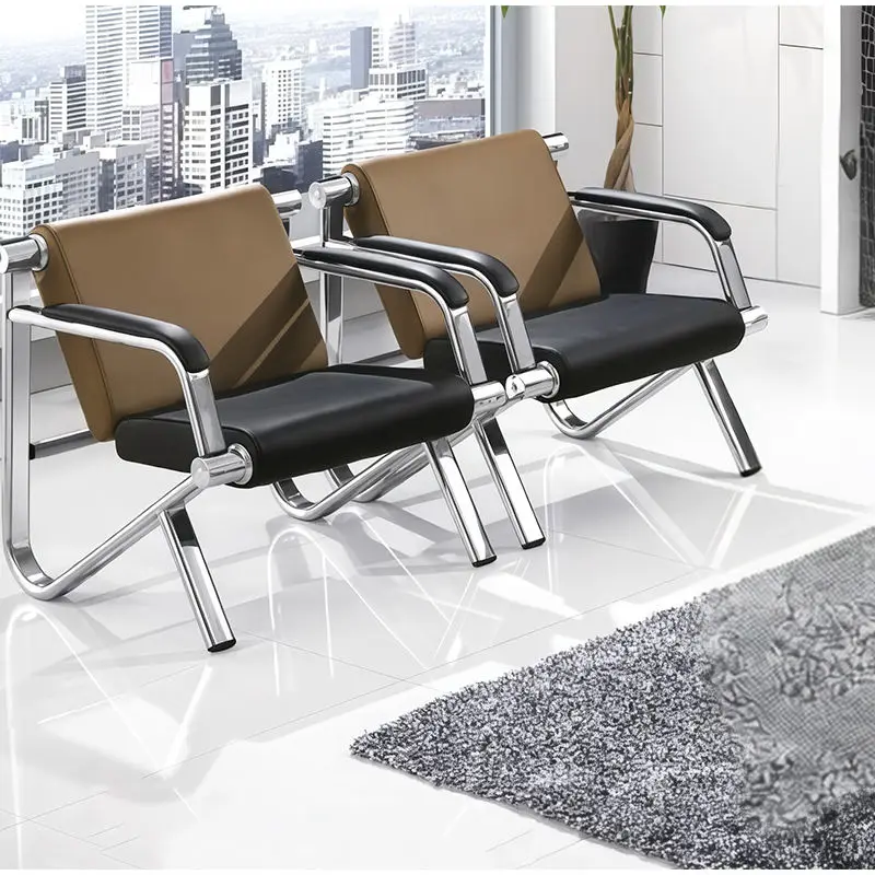 Office Furniture Commercial Modern Reception Sofa Office Couch Leather Office Sofa Set Furniture — image 4
