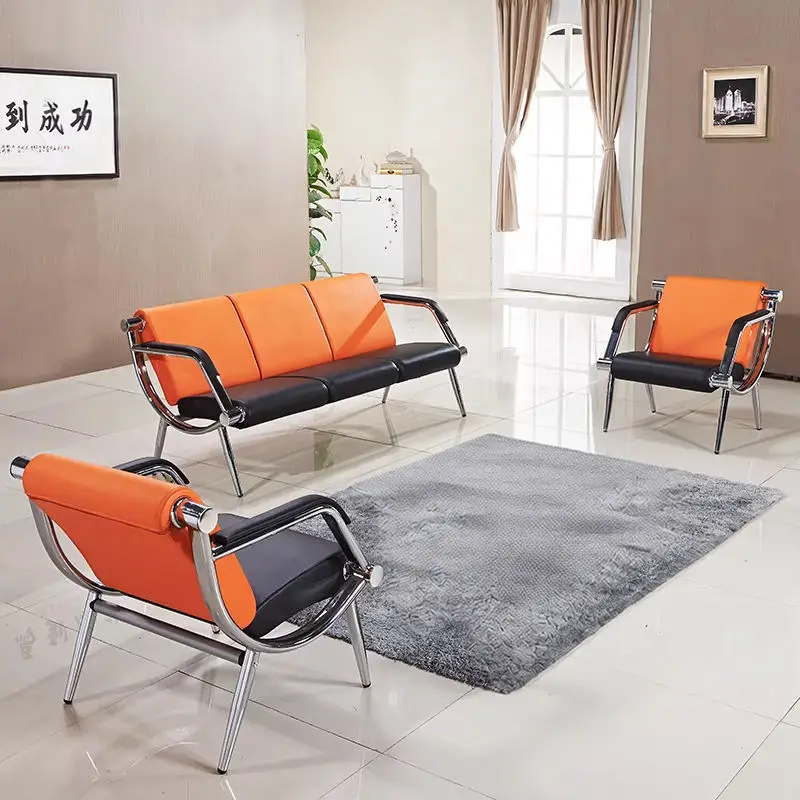 Office Furniture Commercial Modern Reception Sofa Office Couch Leather Office Sofa Set Furniture — view 1