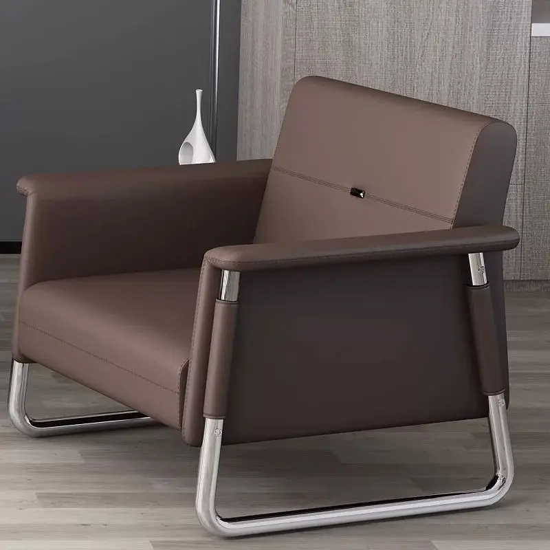 Office Furniture Commercial Modern Reception Sofa Office Couch Leather Office Sofa Set Furniture — image 3