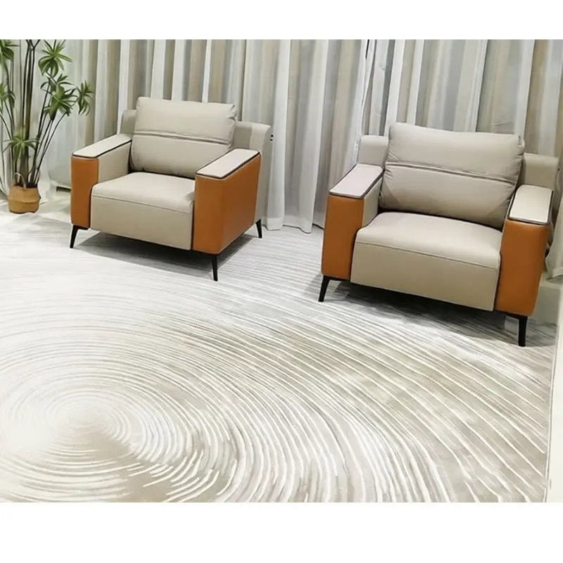 Office Furniture Commercial Modern Reception Sofa Office Couch Leather Office Sofa Set Furniture — image 6