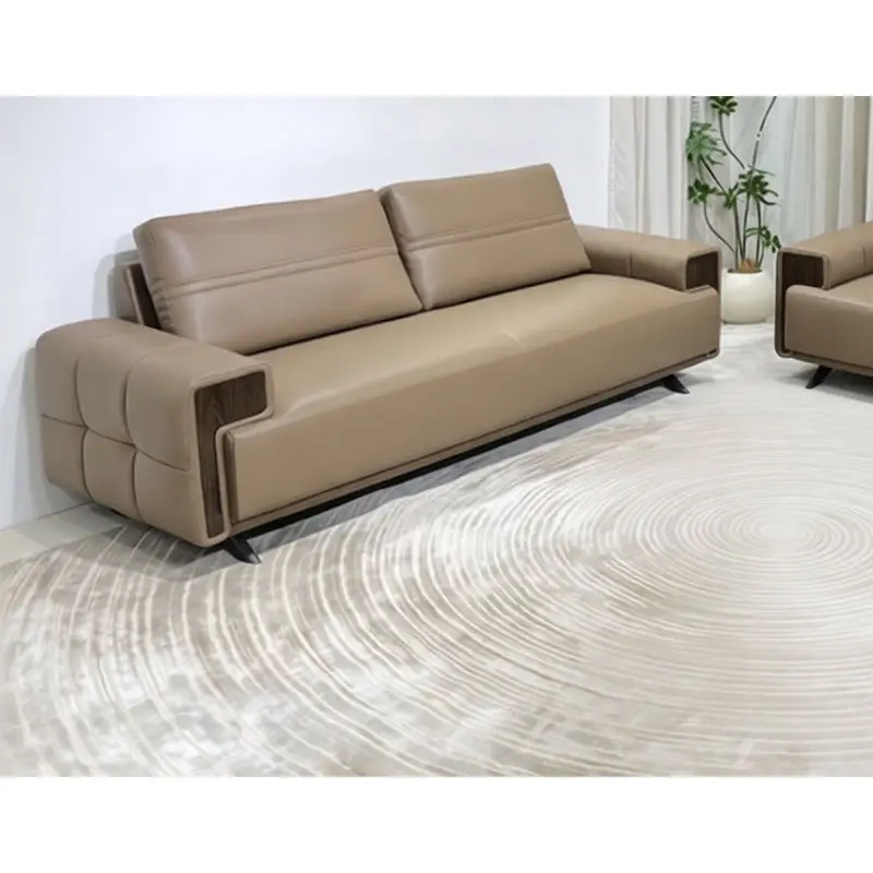 Office Furniture Commercial Modern Reception Sofa Office Couch Leather Office Sofa Set Furniture — image 5