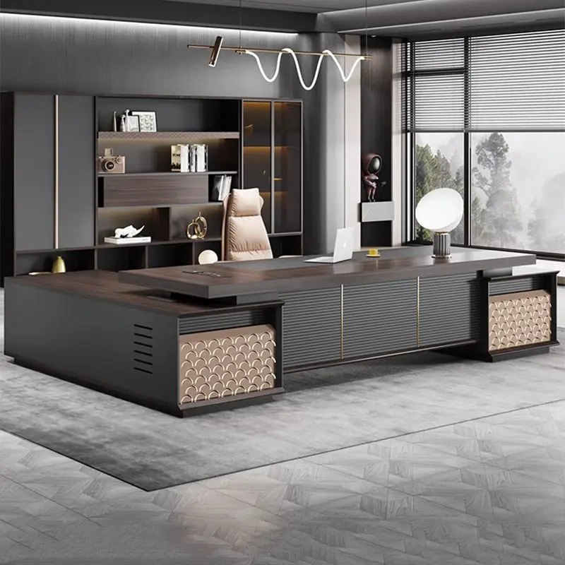 Office Furniture boss Desk Manager Executive Office Desk Table Ceo Luxury Desk boss Table — view 1