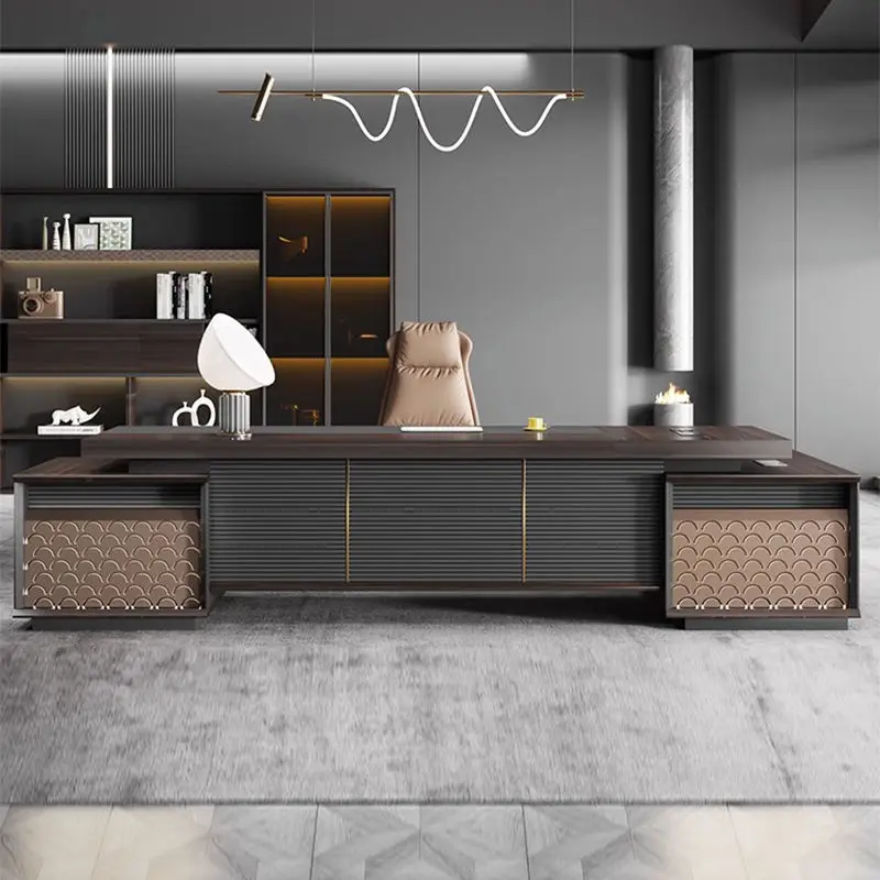 Office Furniture boss Desk Manager Executive Office Desk Table Ceo Luxury Desk boss Table — view 2