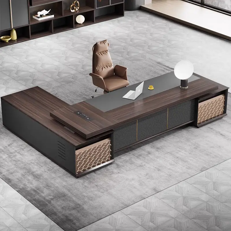 Office Furniture boss Desk Manager Executive Office Desk Table Ceo Luxury Desk boss Table — view 5