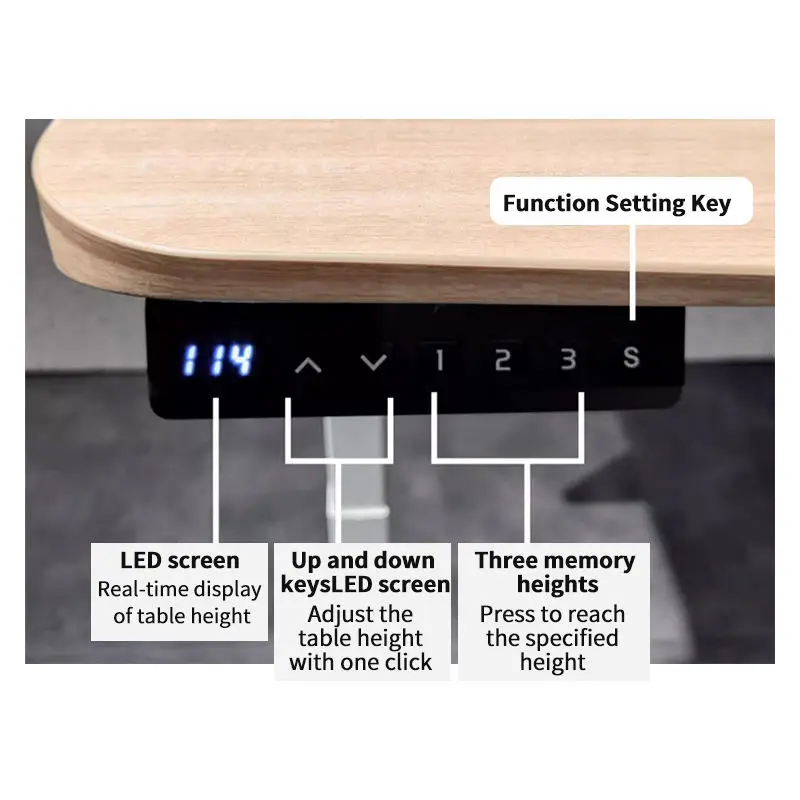 Oficina Office Furniture Computer Table Lift Tables Shanding Desk Sit Stand Desk Height Adjustable Desk — image 4