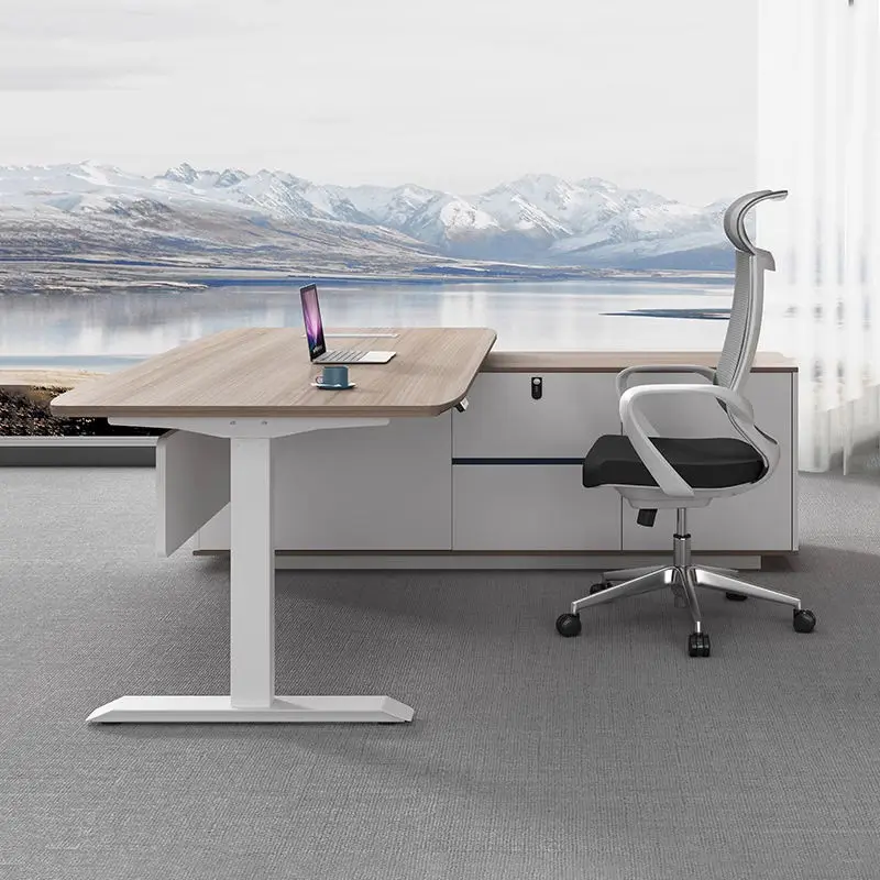 Oficina Office Furniture Computer Table Lift Tables Shanding Desk Sit Stand Desk Height Adjustable Desk — image 5
