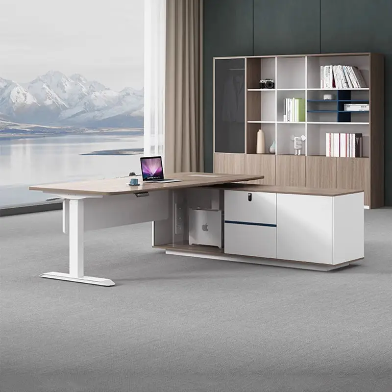 Oficina Office Furniture Computer Table Lift Tables Shanding Desk Sit Stand Desk Height Adjustable Desk — image 6