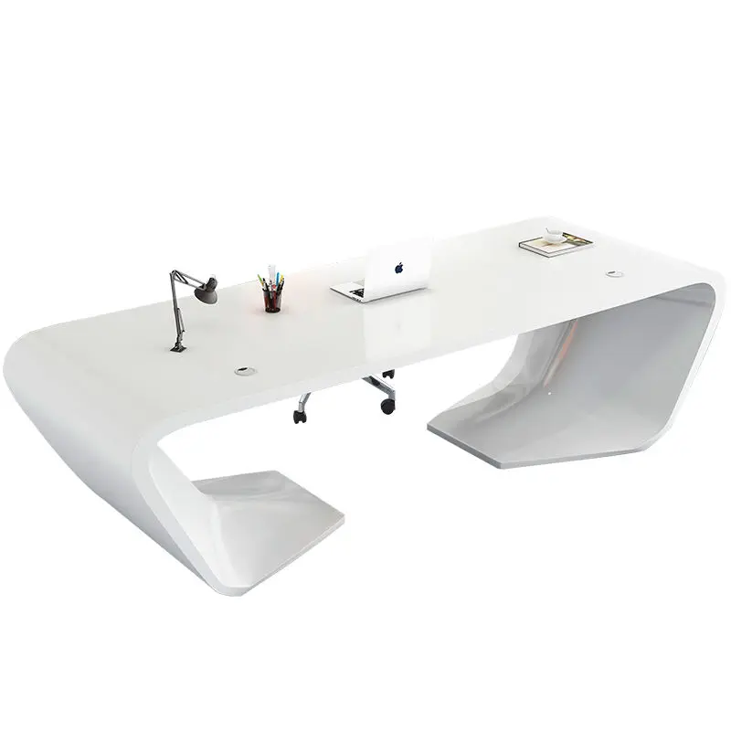 Modern Rectangle Wooden Executive CEO Boss Desk-Luxury Office Furniture Durable & Eco-Friendly — image 7