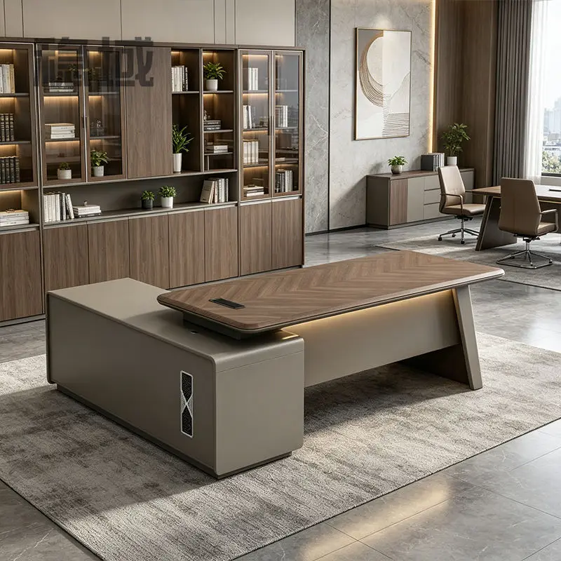Office Furniture boss Desk Manager Executive Office Desk Table Ceo Luxury Desk boss Table — image 3