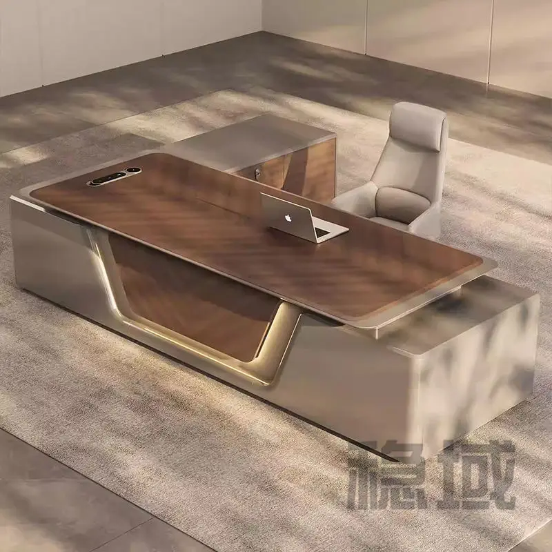 Modern Rectangle Wooden Executive Boss CEO Office Desk-Durable Luxury Desk — image 3