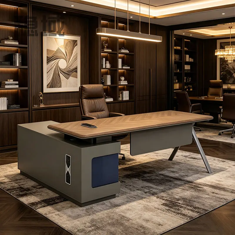Office Furniture boss Desk Manager Executive Office Desk Table Ceo Luxury Desk boss Table — image 3