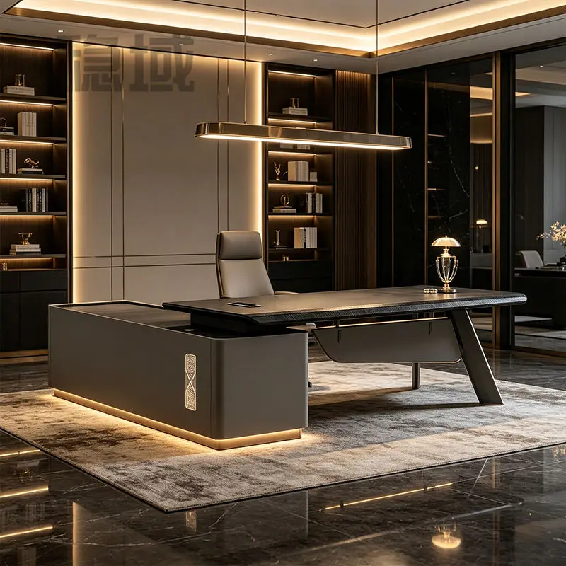 Office Furniture boss Desk Manager Executive Office Desk Table Ceo Luxury Desk boss Table — view 1