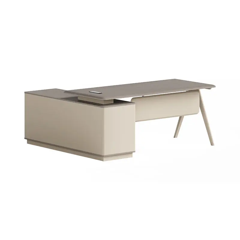 Modern Rectangle Executive CEO Boss Desk-Luxury Office Desk with Customizable Colors & Sizes — image 4
