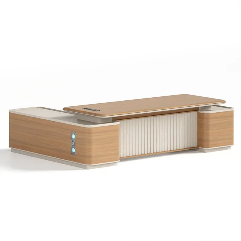 Modern Luxury Wooden Modular Executive Office Desk for CEO and Boss-Durable Eco-Friendly Computer Desk — image 6