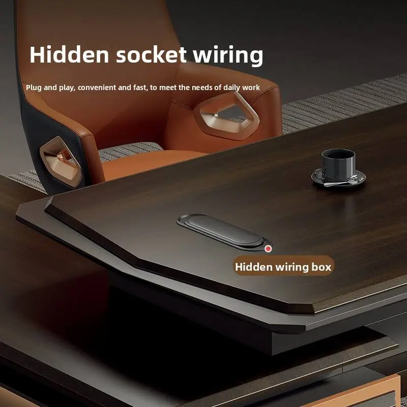 Office Furniture boss Desk Manager Executive Office Desk Table Ceo Luxury Desk boss Table — image 3
