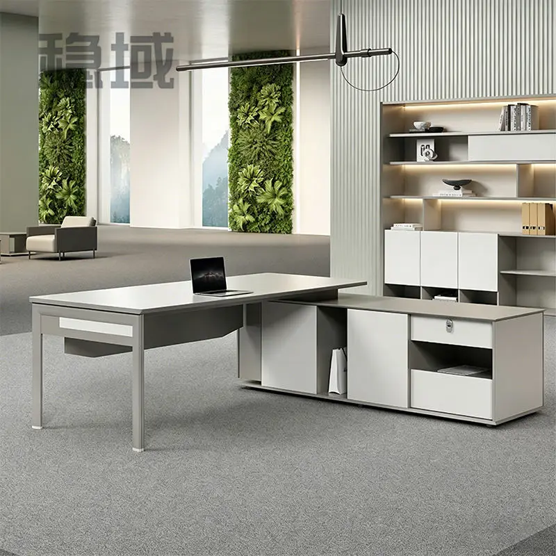 Modern Wooden Modular Eco-Friendly Durable Boss CEO Executive Office Desk with Luxury Design — image 2