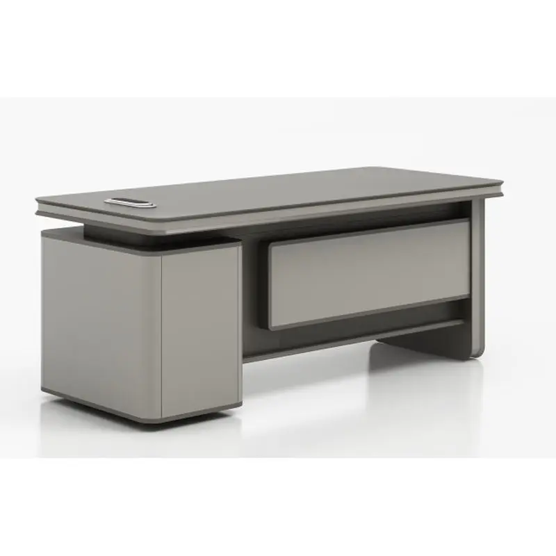 Executive Boss CEO Luxury Modern Wooden Office Desk-Durable Eco-Friendly Modular Design — image 4