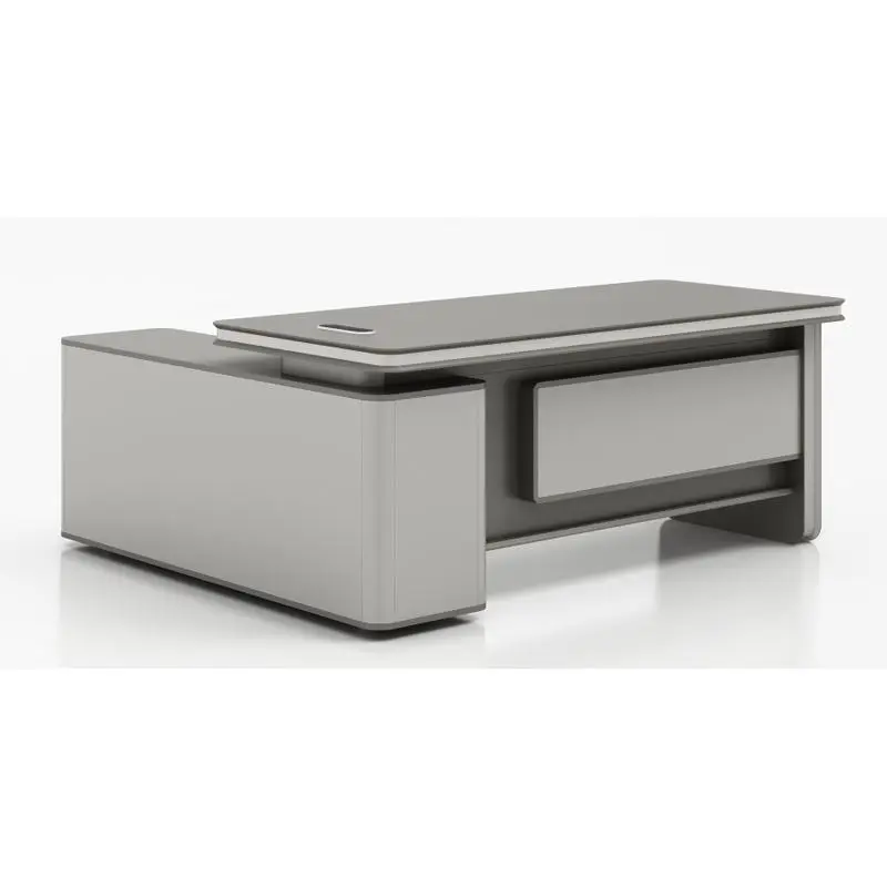 Executive Boss CEO Luxury Modern Wooden Office Desk-Durable Eco-Friendly Modular Design — image 5