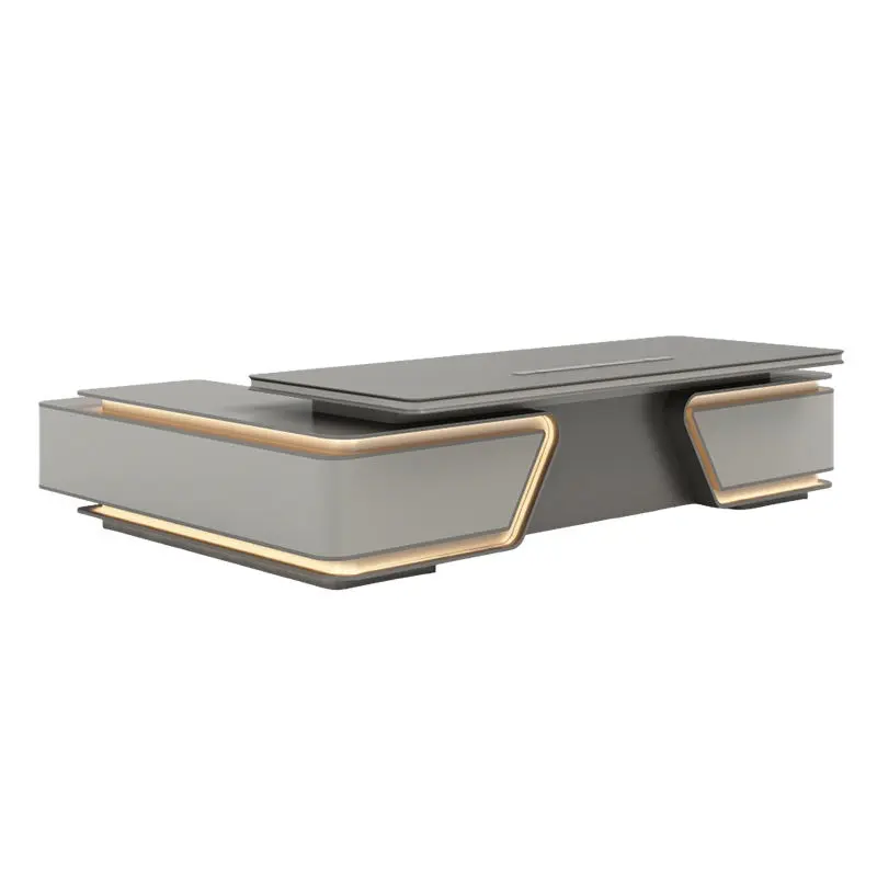 Modern Wooden Boss CEO Executive Office Desk-Luxury Computer Desk — image 5