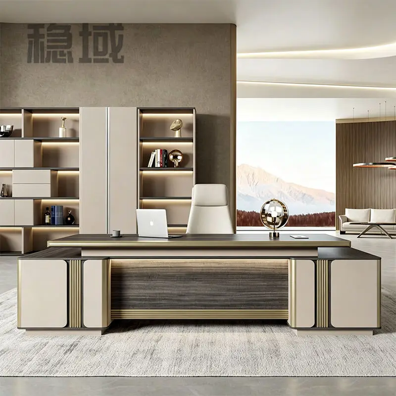 Office Furniture boss Desk Manager Executive Office Desk Table Ceo Luxury Desk boss Table — view 1