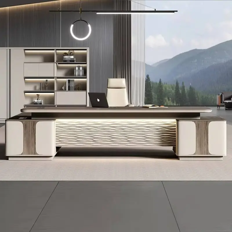 Office Furniture boss Desk Manager Executive Office Desk Table Ceo Luxury Desk boss Table — image 2