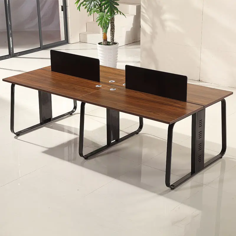 Office desk office staff desk simple modern screen station locker partition employee computer desk — image 3