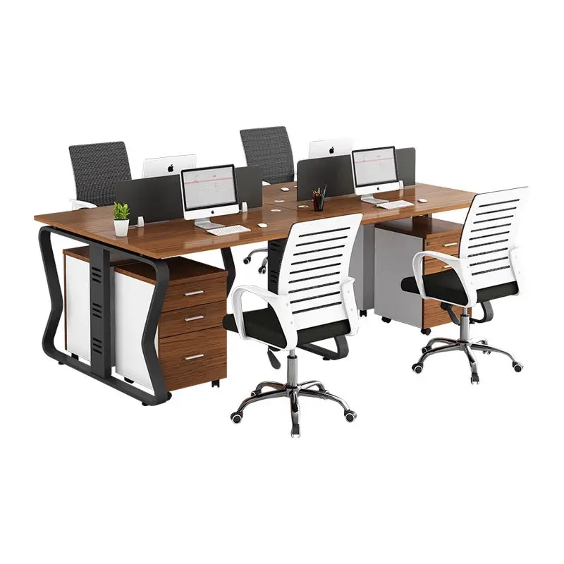 Office desk office staff desk simple modern screen station locker partition employee computer desk — image 6