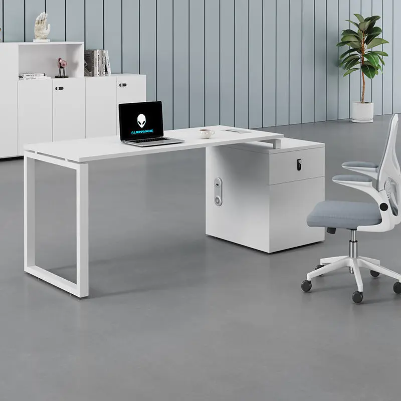 Office desk office staff desk simple modern screen station locker partition employee computer desk — image 6