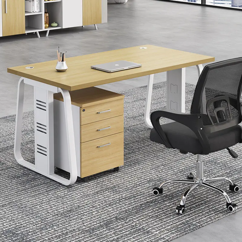 Office desk office staff desk simple modern screen station locker partition employee computer desk — image 6