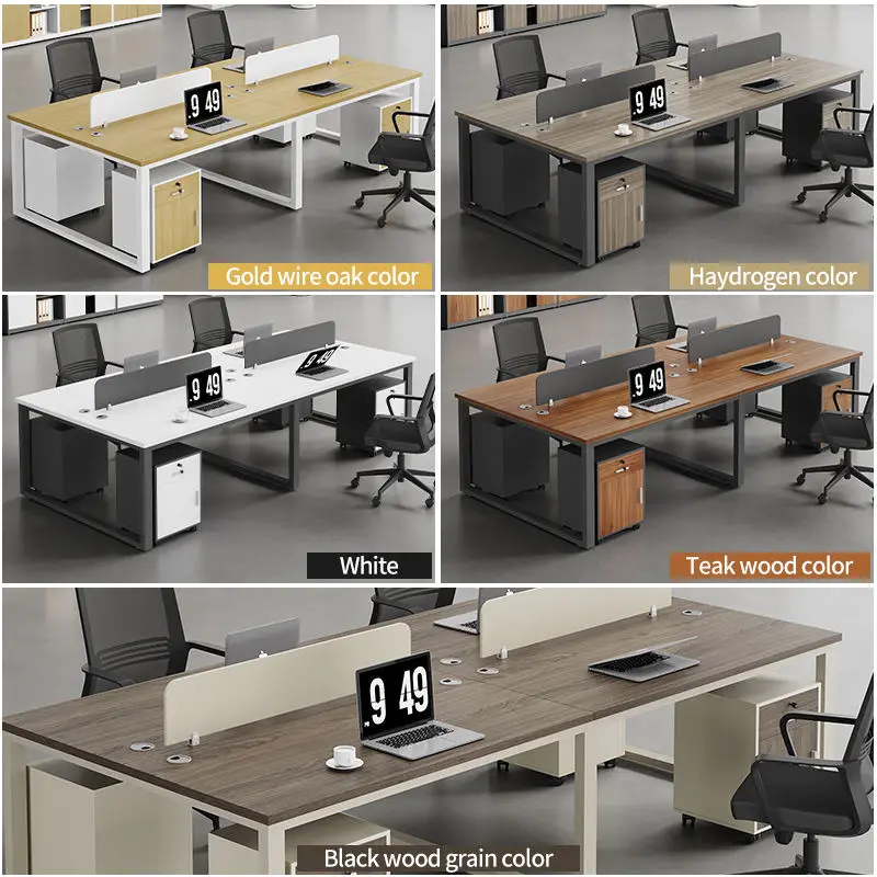 Office desk office staff desk simple modern screen station locker partition employee computer desk — image 4