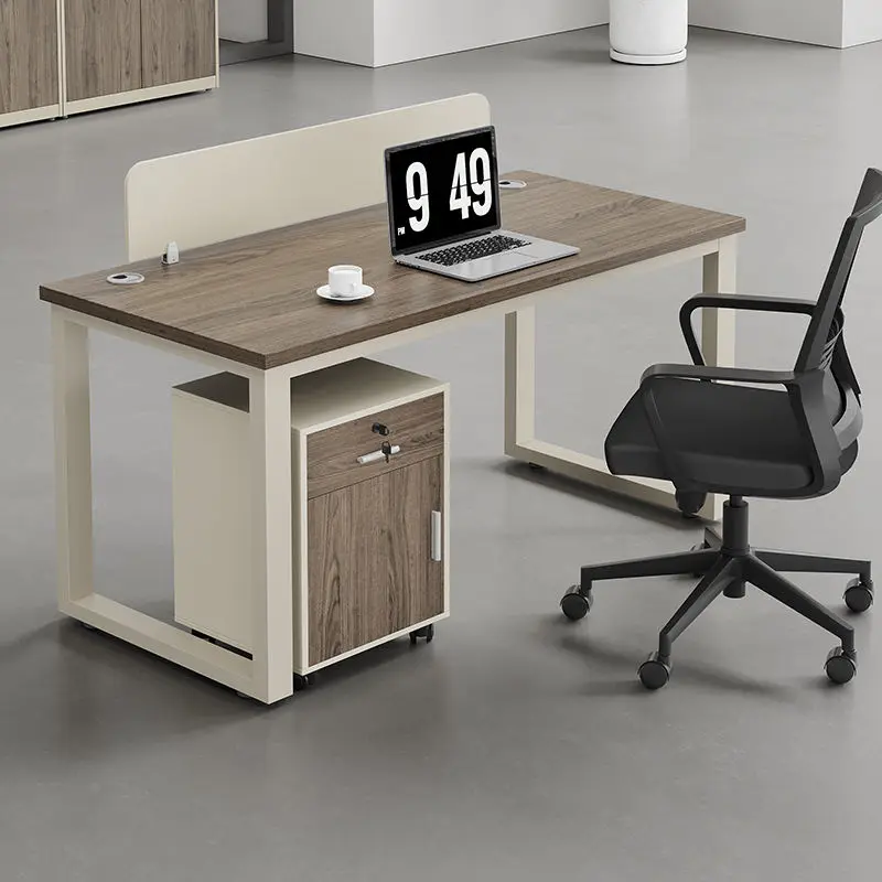 Office desk office staff desk simple modern screen station locker partition employee computer desk — image 6