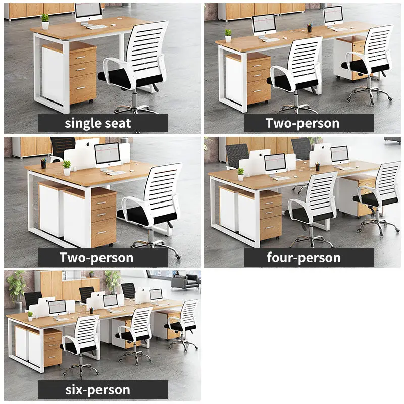Office Desk Office Staff Desk Simple Modern Screen Station Locker Partition Employee Computer Desk — image 5
