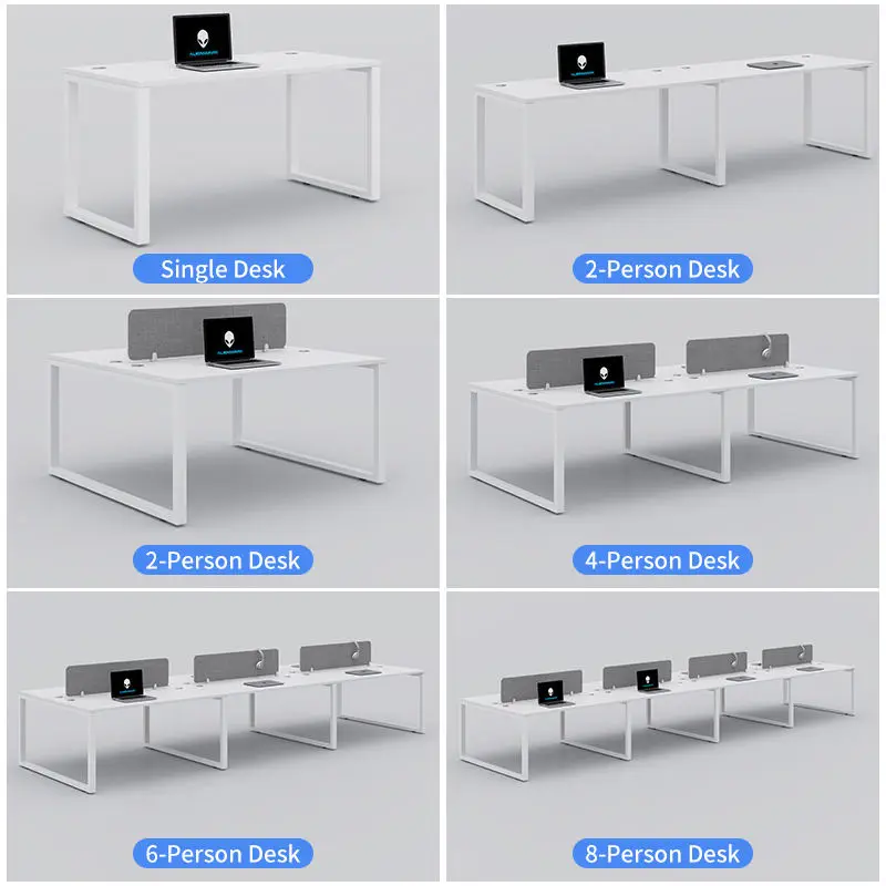 Office desk office staff desk simple modern screen station locker partition employee computer desk — image 3