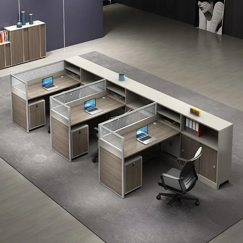 Office Desk Office Staff Desk Simple Modern Screen Station Locker Partition Employee Computer Desk — image 6