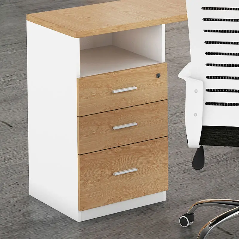 Office Staff Desk Simple Modern Rectangle Wooden Eco-Friendly Modular Partition Computer Desk — image 4