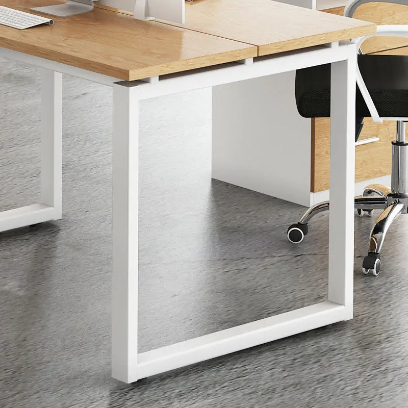 Office Staff Desk Simple Modern Rectangle Wooden Eco-Friendly Modular Partition Computer Desk — image 5