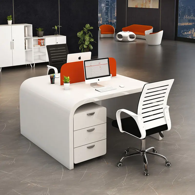 Office Desk Office Staff Desk Simple Modern Screen Station Locker Partition Employee Computer Desk — view 1