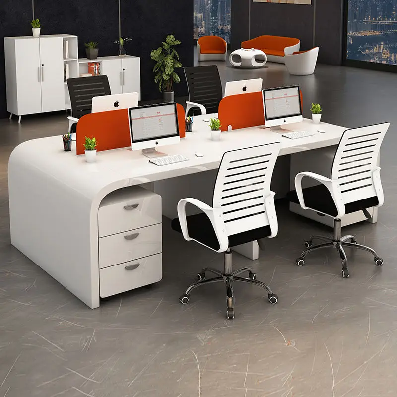 Office Desk Office Staff Desk Simple Modern Screen Station Locker Partition Employee Computer Desk — image 3