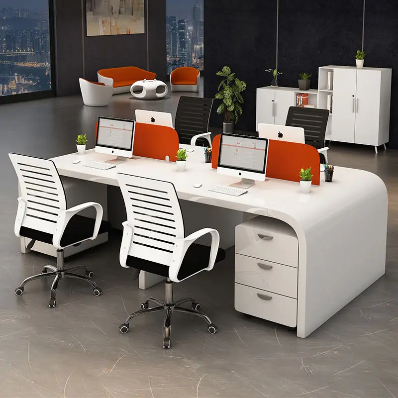 Office Desk Office Staff Desk Simple Modern Screen Station Locker Partition Employee Computer Desk — image 5