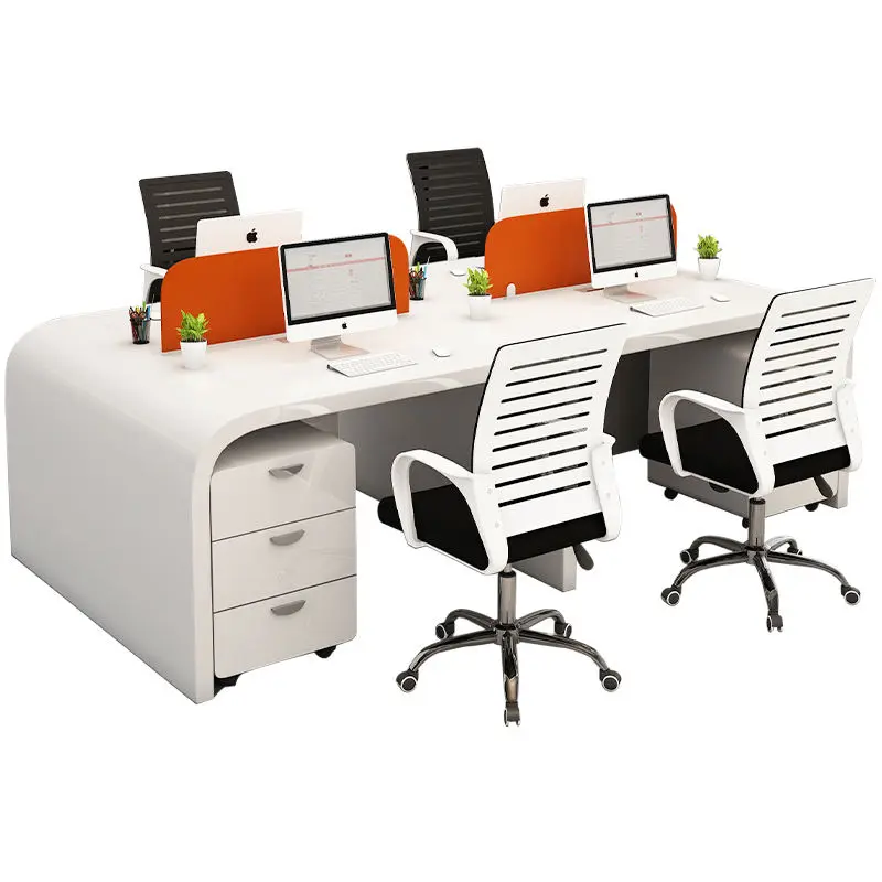 Office Desk Office Staff Desk Simple Modern Screen Station Locker Partition Employee Computer Desk — image 7