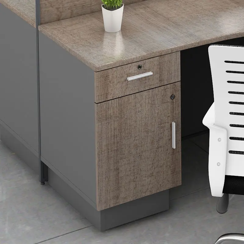 Office desk office staff desk simple modern screen station locker partition employee computer desk — image 4