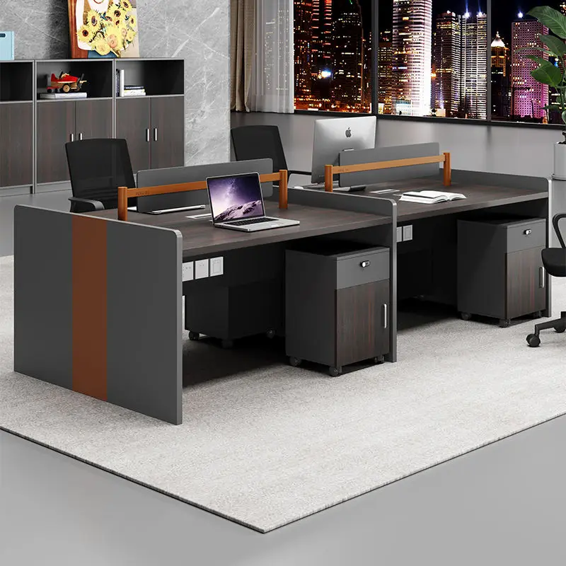 Office Desk Office Staff Desk Simple Modern Screen Station Locker Partition Employee Computer Desk — view 1