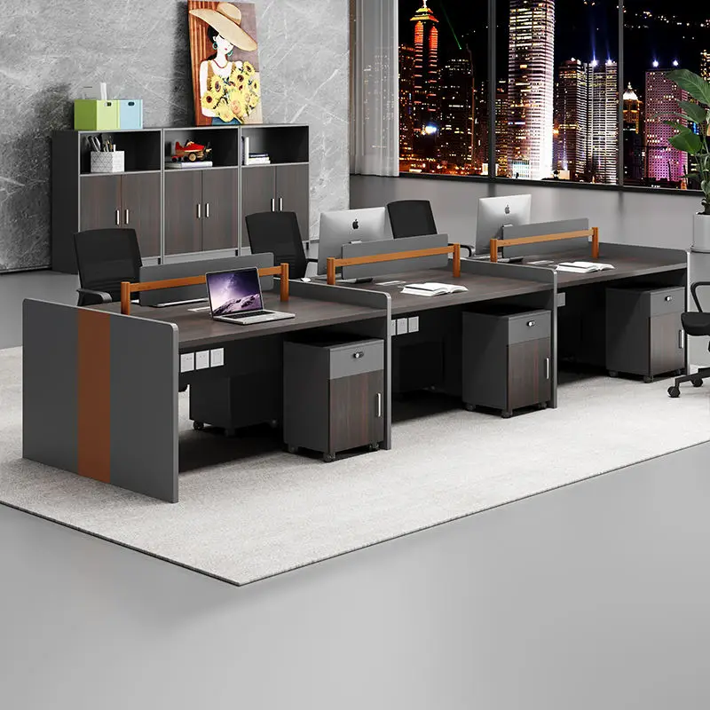 Office Desk Office Staff Desk Simple Modern Screen Station Locker Partition Employee Computer Desk — image 3
