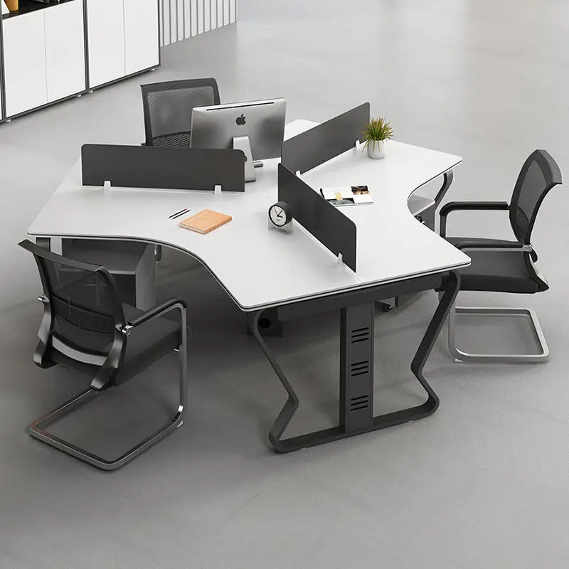 Office Desk Office Staff Desk Simple Modern Screen Station Locker Partition Employee Computer Desk — view 1