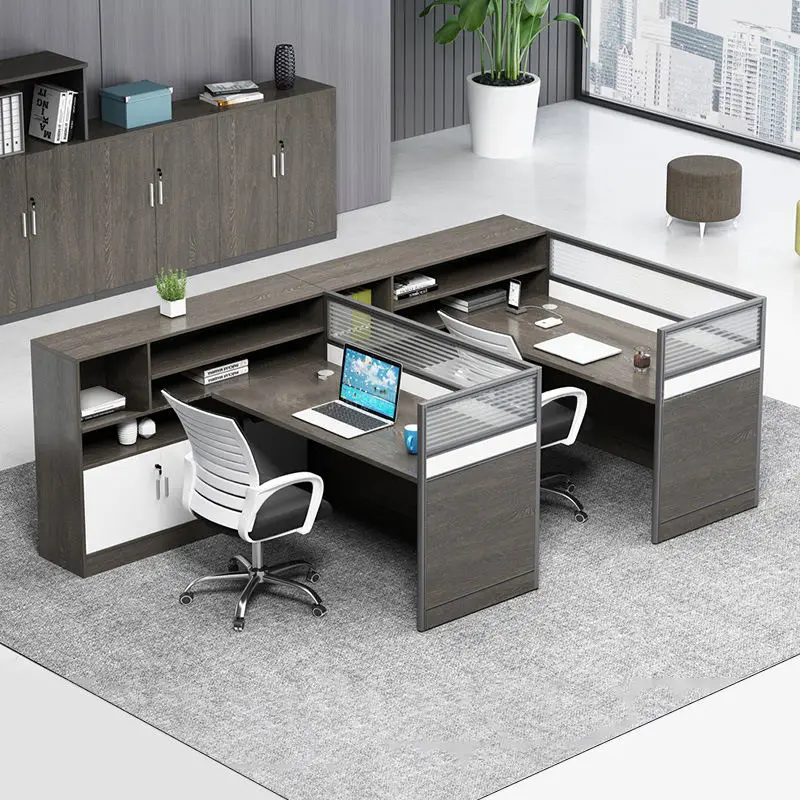 Office Desk Office Staff Desk Simple Modern Screen Station Locker Partition Employee Computer Desk — view 1