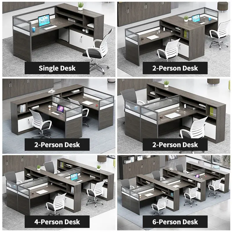 Office Desk Office Staff Desk Simple Modern Screen Station Locker Partition Employee Computer Desk — image 3