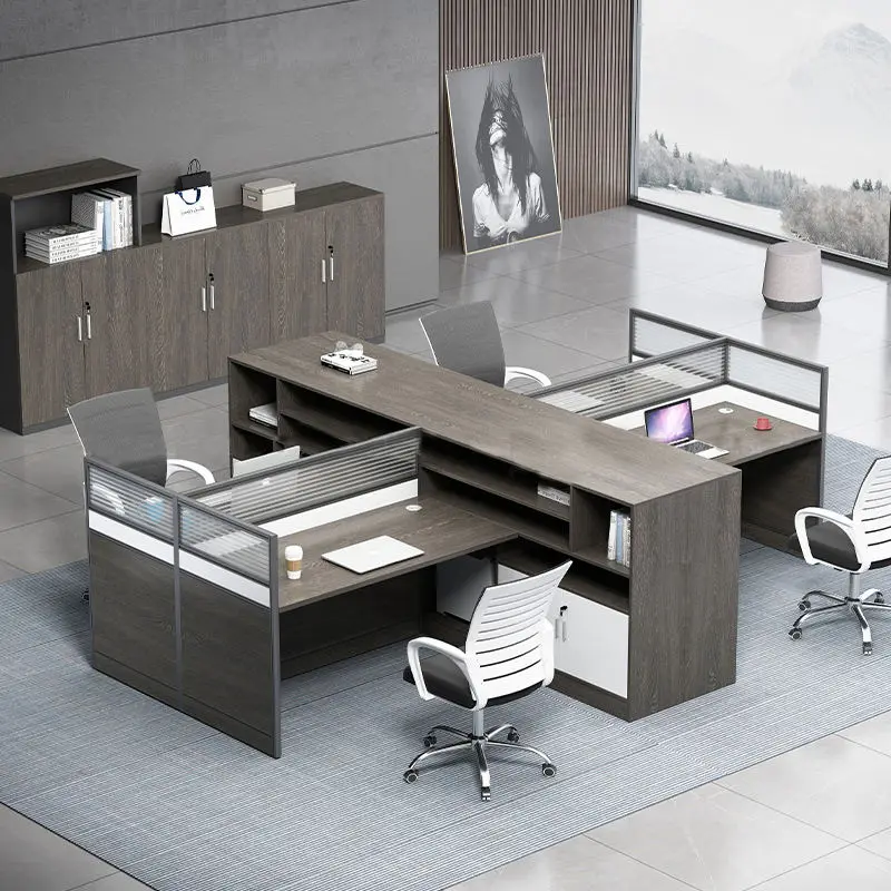 Office Desk Office Staff Desk Simple Modern Screen Station Locker Partition Employee Computer Desk — image 6