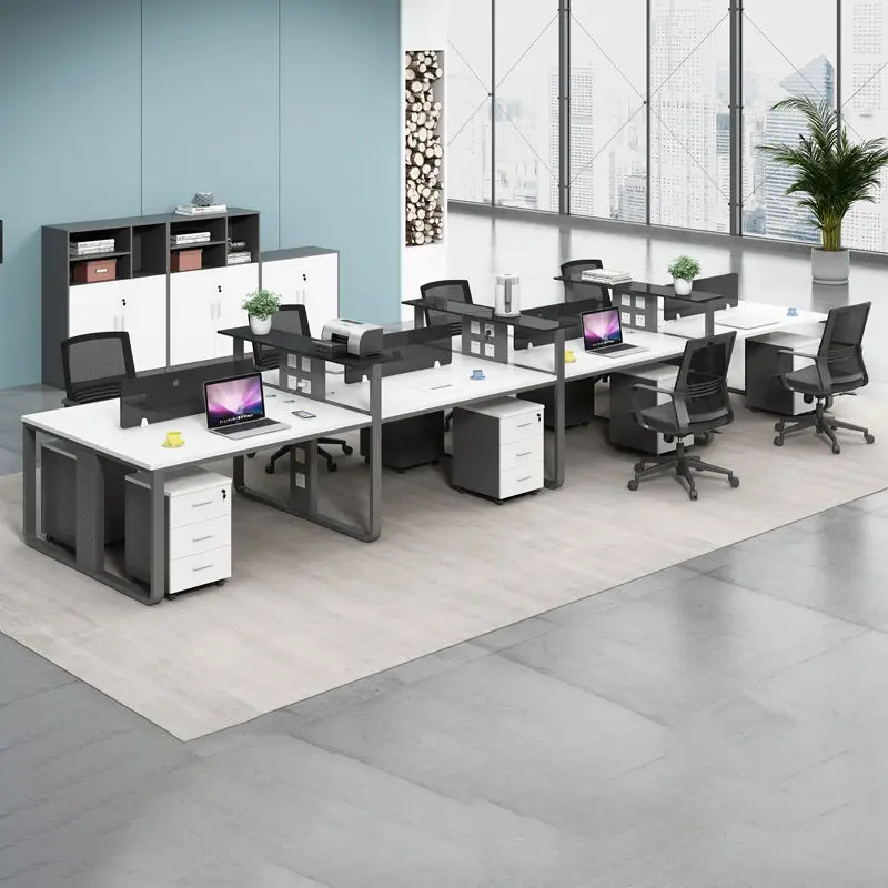 Office Desk Office Staff Desk Simple Modern Screen Station Locker Partition Employee Computer Desk — image 4