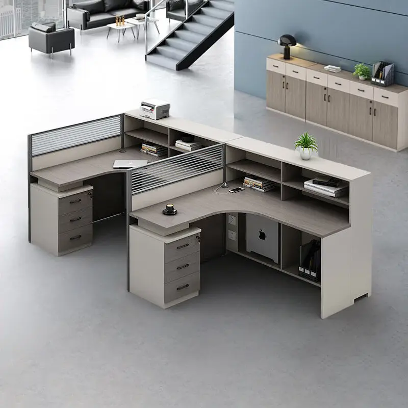 Office Desk Office Staff Desk Simple Modern Screen Station Locker Partition Employee Computer Desk — image 3