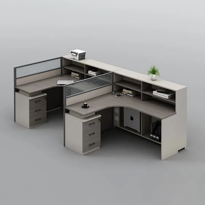 Office Desk Office Staff Desk Simple Modern Screen Station Locker Partition Employee Computer Desk — image 5